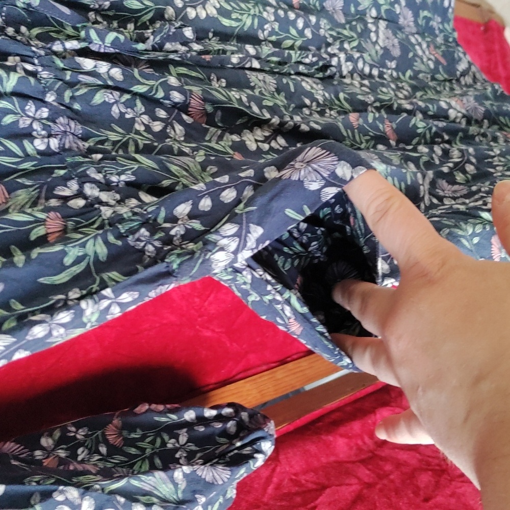 Ann Taylor Loft XS midi dress 3/4 sleeve - Picture 4 of 7